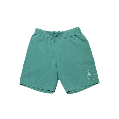 Bape Overdyed Wide Index Card Sweatshorts Sax
