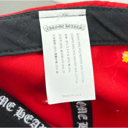 Chrome Hearts CH Silver Button Hat Red/Yellow
