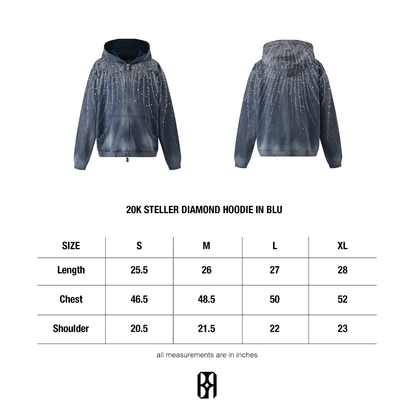 Birth of Royal Child 20K Stellar Diamond Hoodie Blue