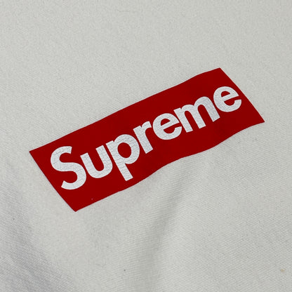 Supreme Washed Box Logo Crewneck White