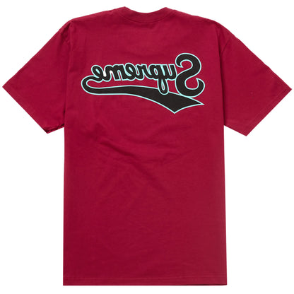 Supreme Backwards Tee Cardinal