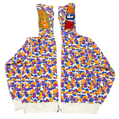 BAPE Store Los Angeles Separate Shark Full Zip Hoodie Multicolor
