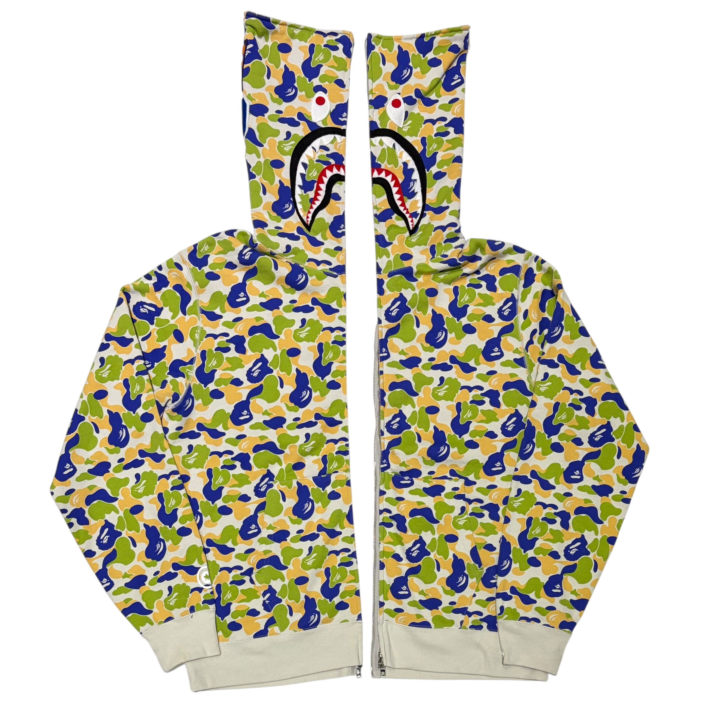 BAPE Store New Jersey Separate Shark Full Zip Hoodie Multicolor