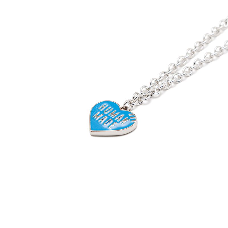 Human Made Heart Necklace Blue