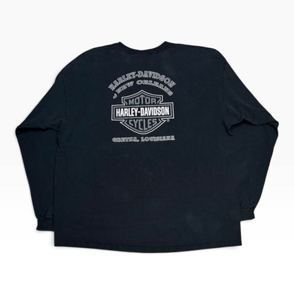 Y2K Harley Davidson Flame LS Black
