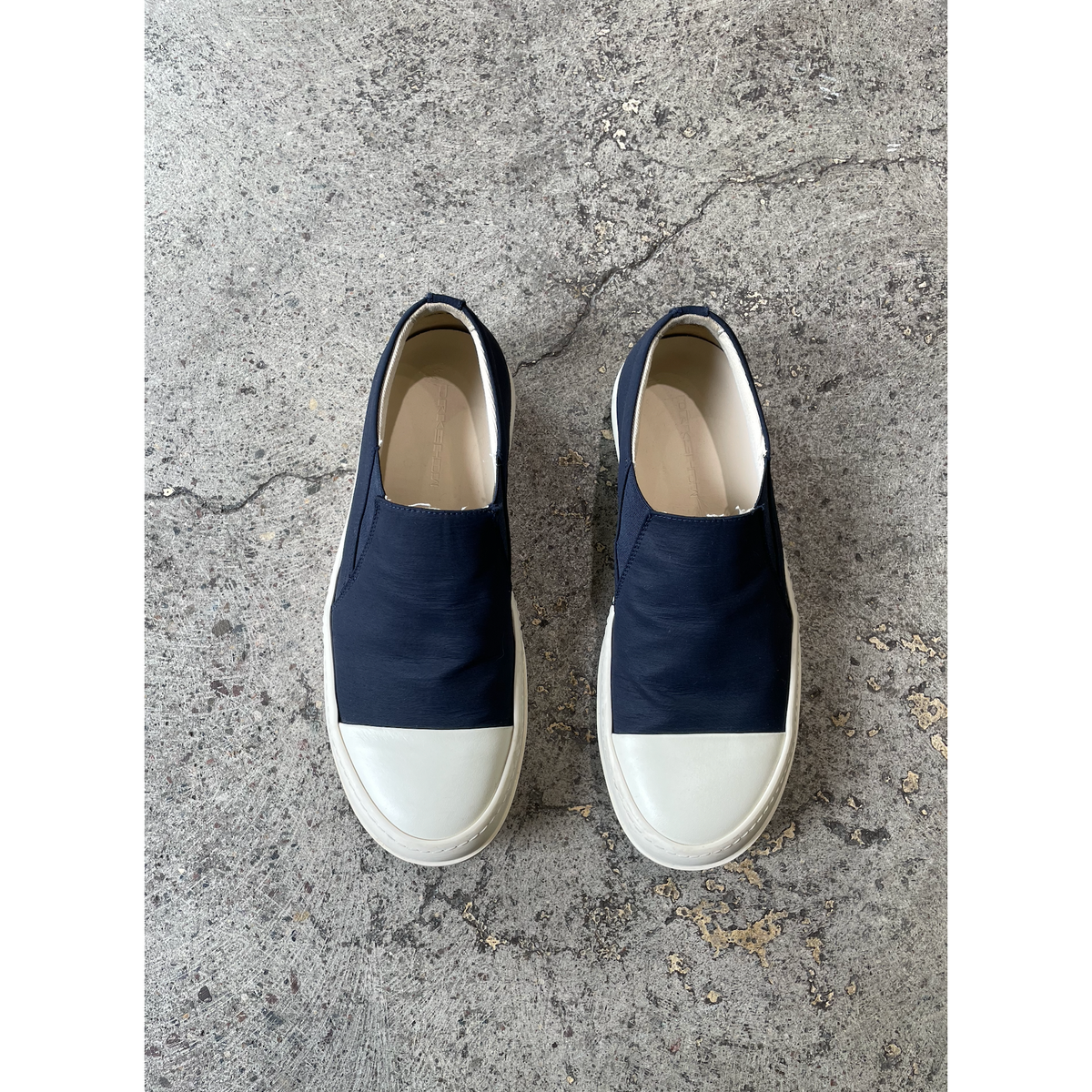 Rick Owens Drkshdw Canvas Slip-On Sneakers Black