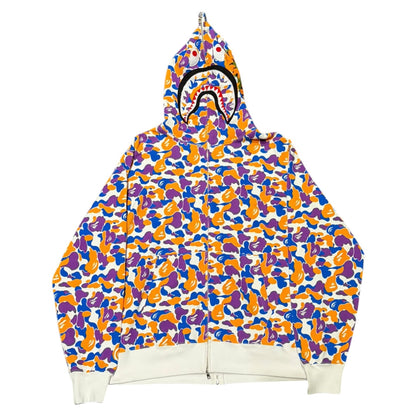 BAPE Store Los Angeles Separate Shark Full Zip Hoodie Multicolor