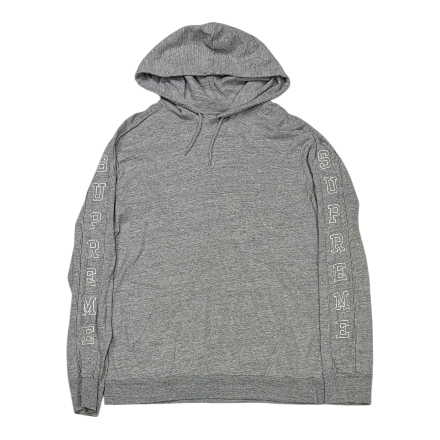 Supreme Hooded Sleeve Stripe Top Grey