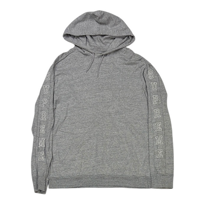 Supreme Hooded Sleeve Stripe Top Grey