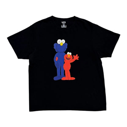 KAWS x Uniqlo x Sesame Street BFF Elmo Tee Black