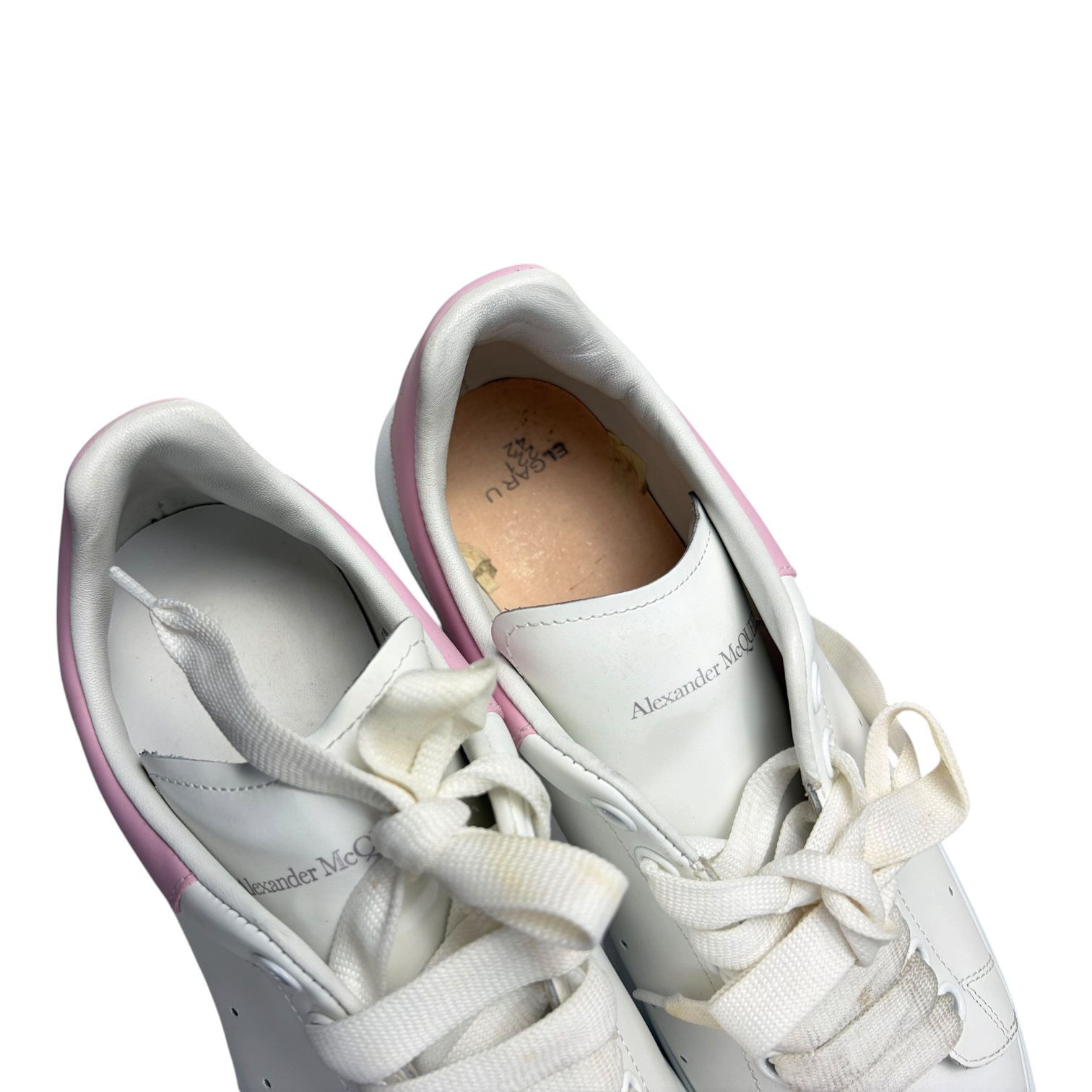 Alexander McQueen Oversized White Light Pink
