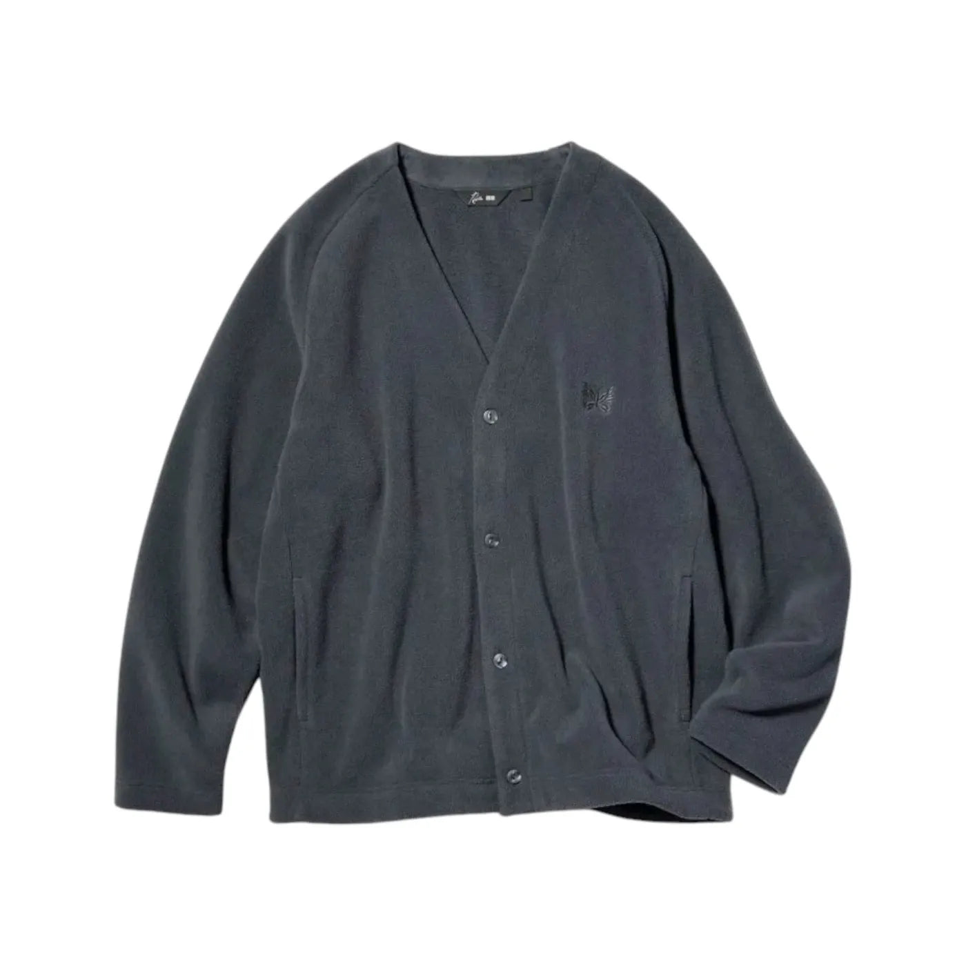 Uniqlo x Needles Fleece Cardigan Dark Grey