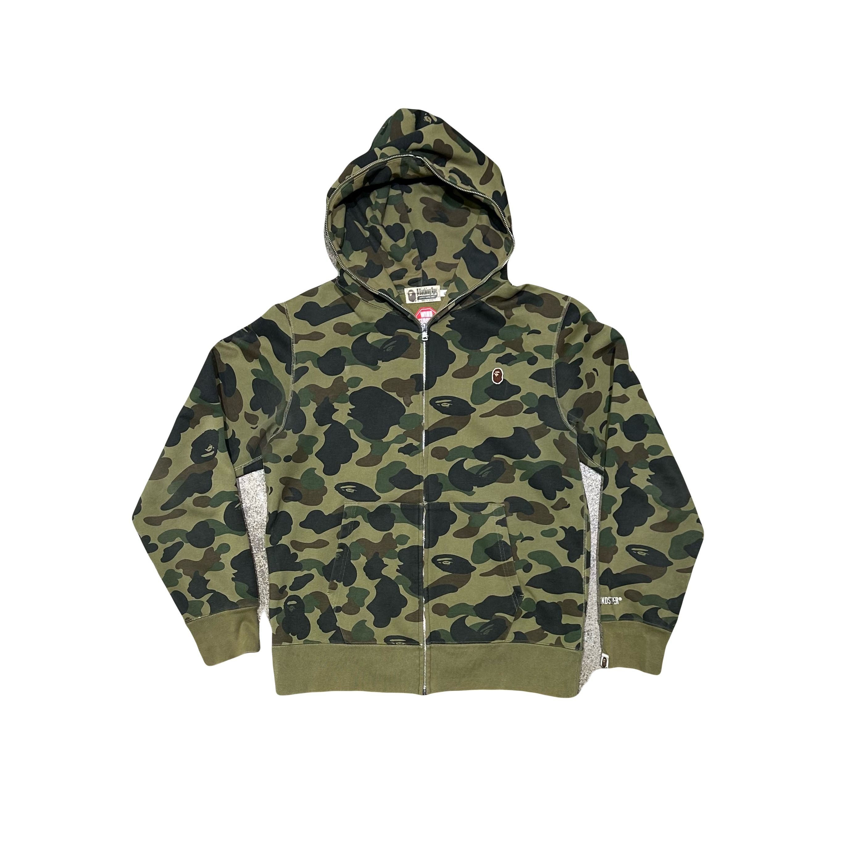Bape 1st Camo Windstopper Full Zip Green