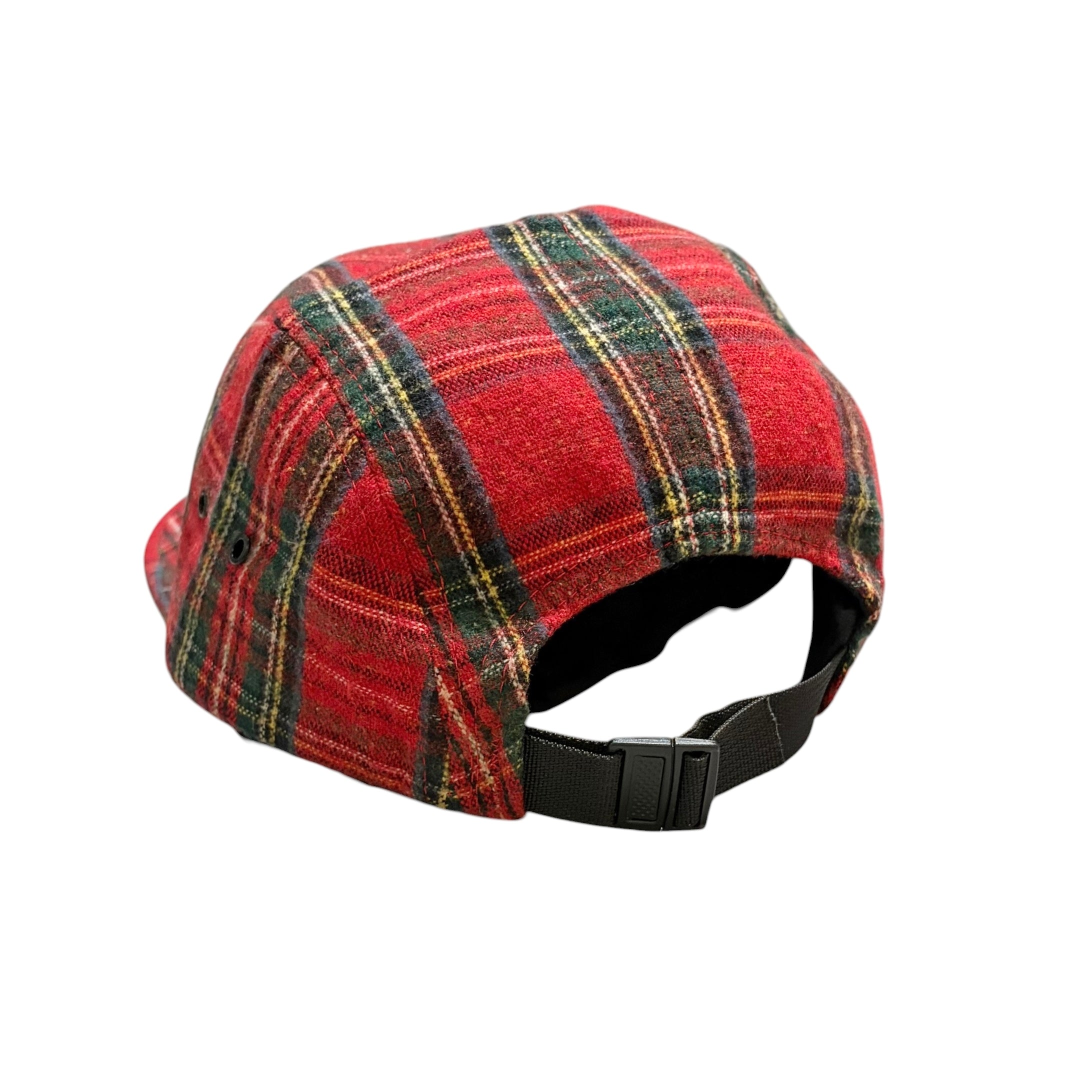 Supreme Tartan Check Camp Cap Red