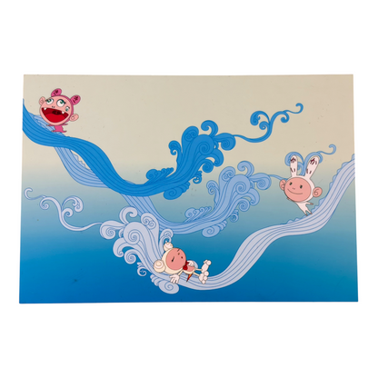 Takashi Murakami Postcard "Surfing"
