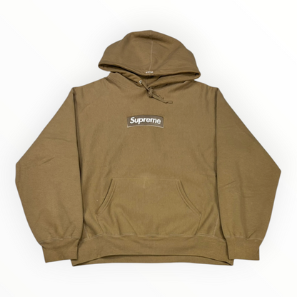 Supreme Box Logo Hooded Sweatshirt (FW23) Dark Sand