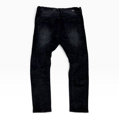 Purple Brand Blowout Knees Distressed Slim-Straight Jeans