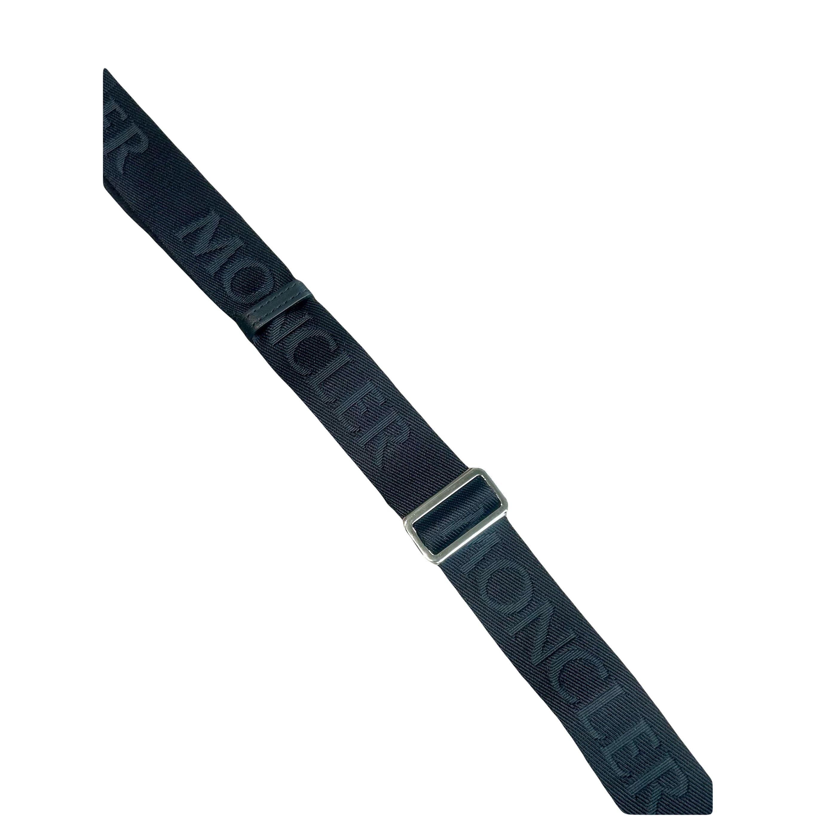 Moncler Leather Crossbody Bag Black