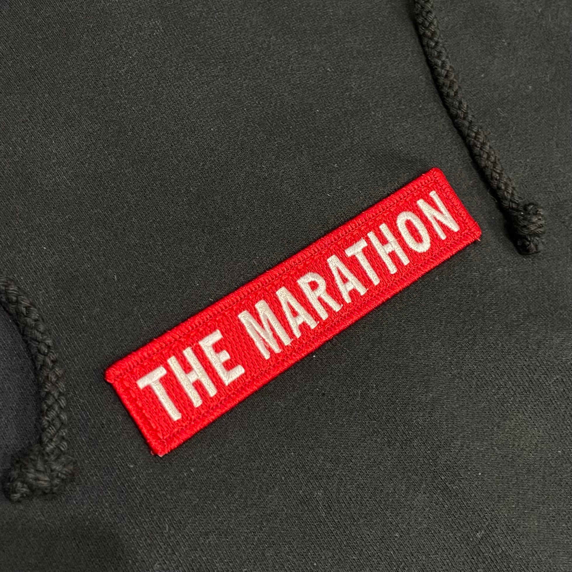 The Marathon Clothing Box Logo Hoodie Black