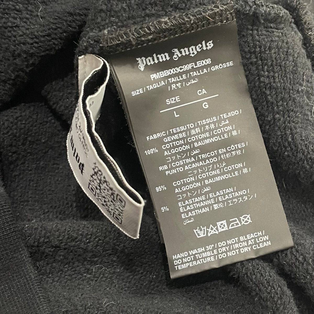 Palm Angels Las Vegas Sprayed Hoodie Black/White