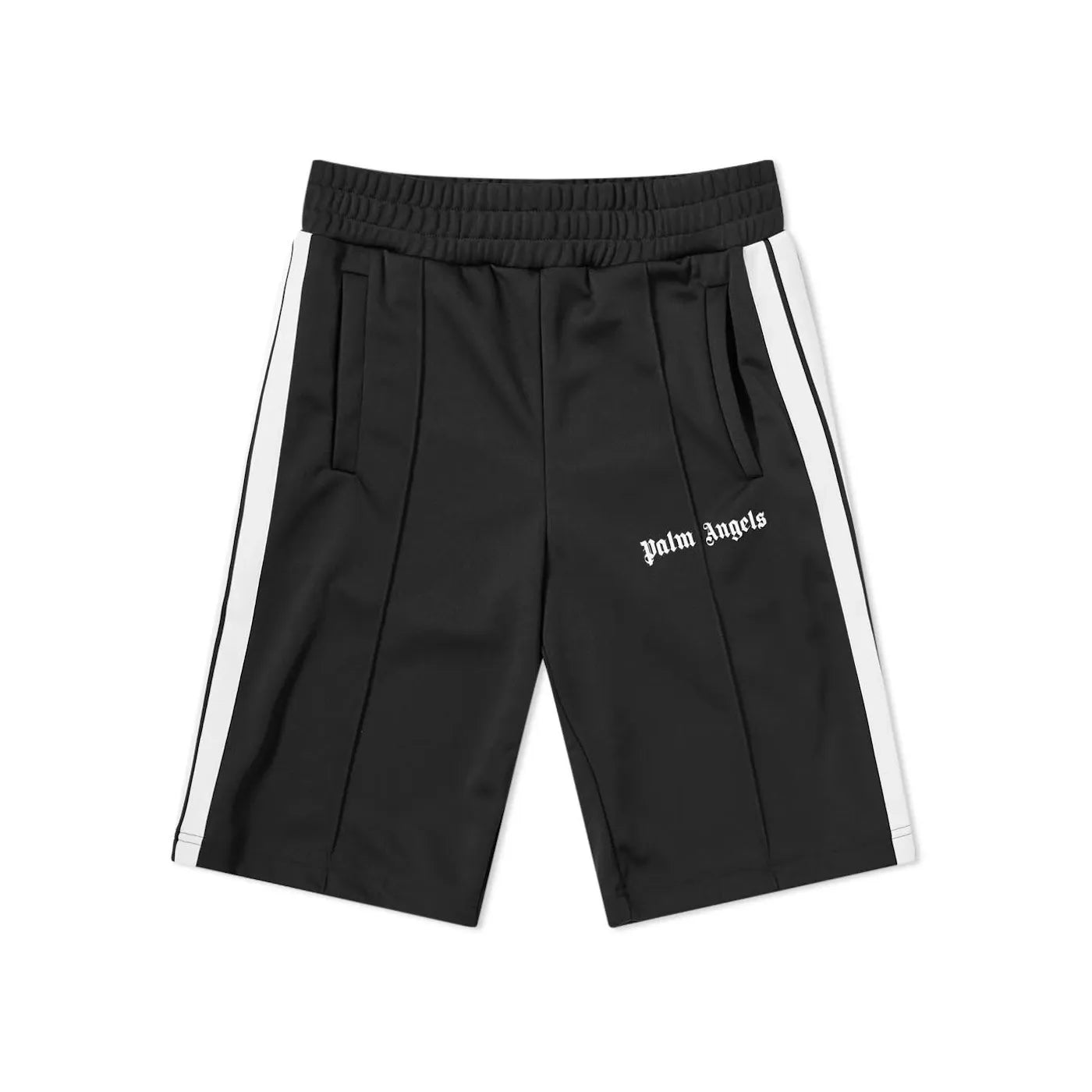 Palm Angels Logo Print Track Shorts Black