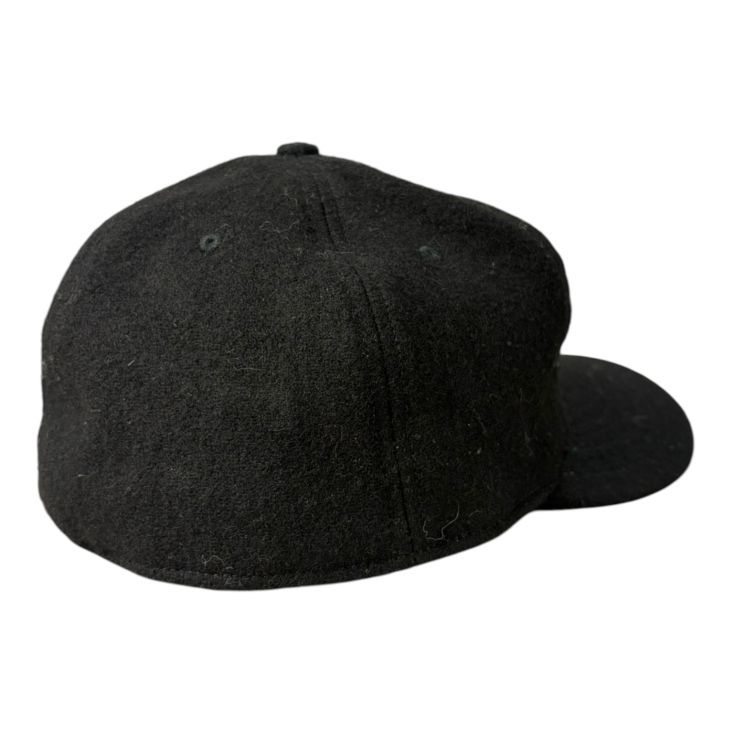 Ebbets Field Wool Fitted Ball Cap Black