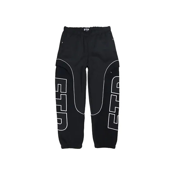FTP Mesh Piping Logo Sweatpant Black
