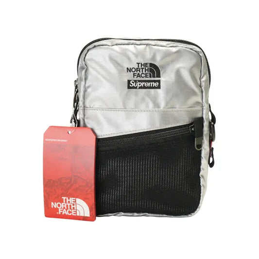 Supreme The North Face Metallic Shoulder Bag Silver