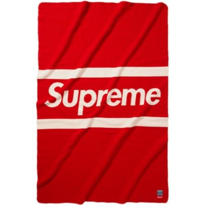 Supreme Faribault Woolen Mill Wool Box Logo Throw Red