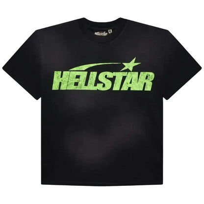 Hellstar Studios Classic Cracked T-Shirt Black/Green