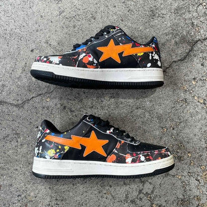 A Bathing Ape Bape Sta Paint Splatter Black