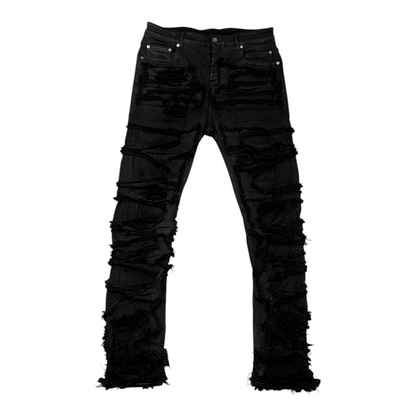Rick Owens Drkshdw Slashed Detroit Jeans Black
