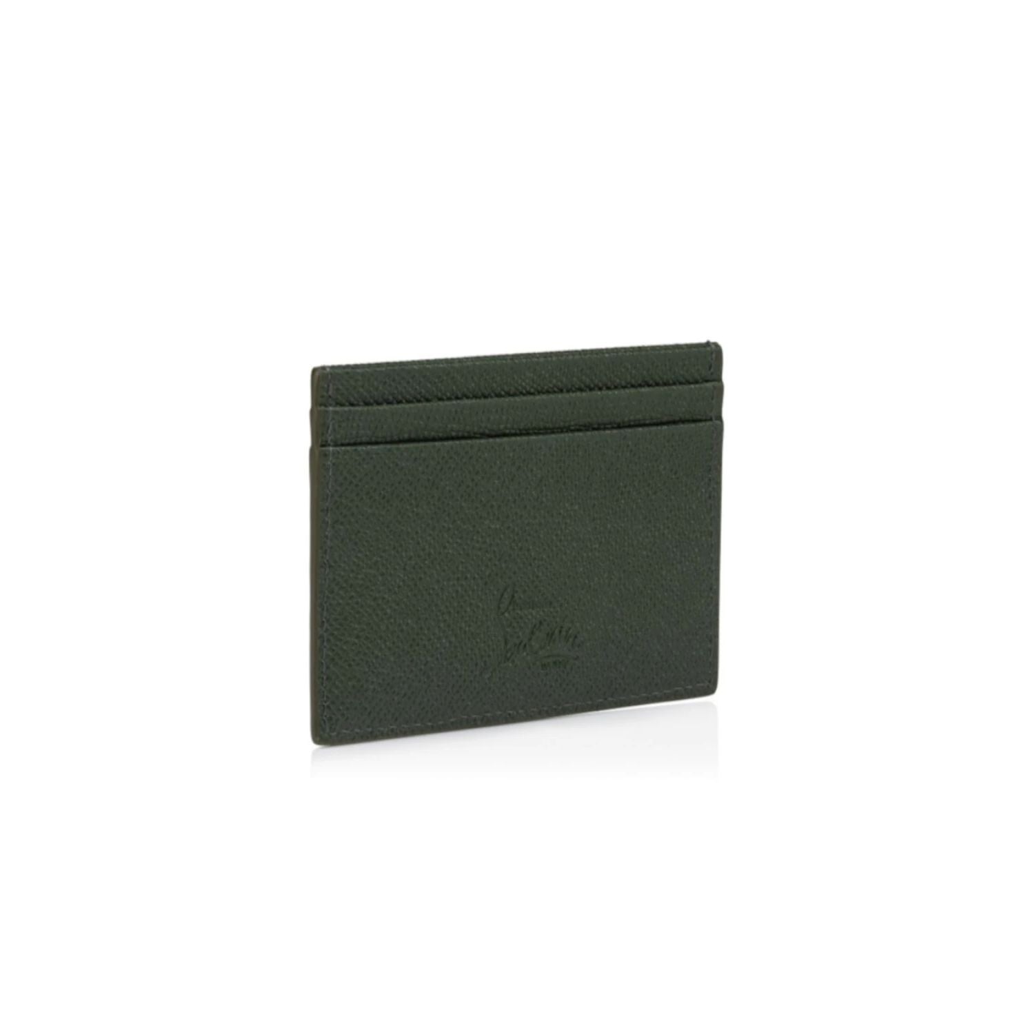 Christian Louboutin Groovy Calfskin Card Holder Green