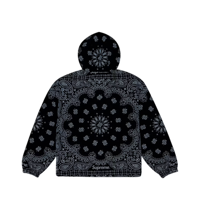 Supreme Reflective Bandana Anorak Black
