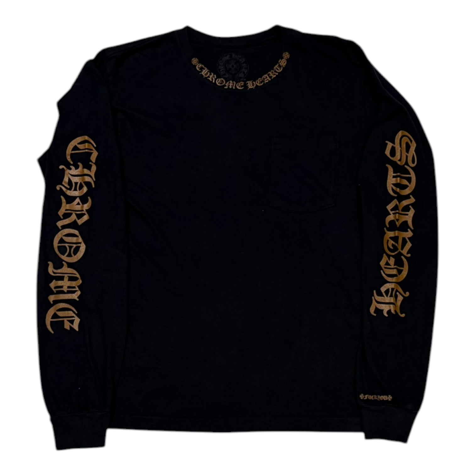 Chrome Hearts Neck Logo Longsleeve Black/Brown