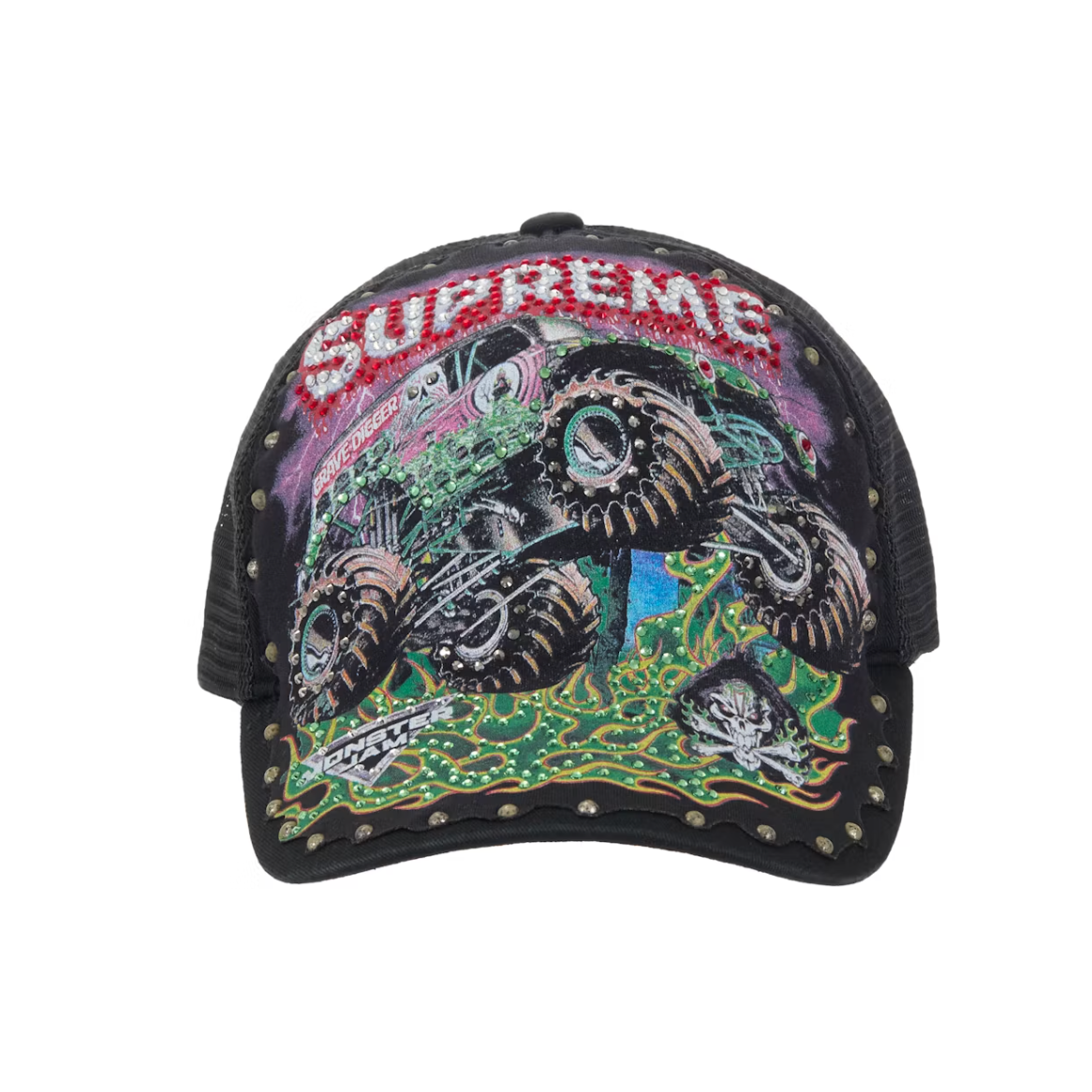Supreme Grave Digger Mesh Back 5-Panel Black