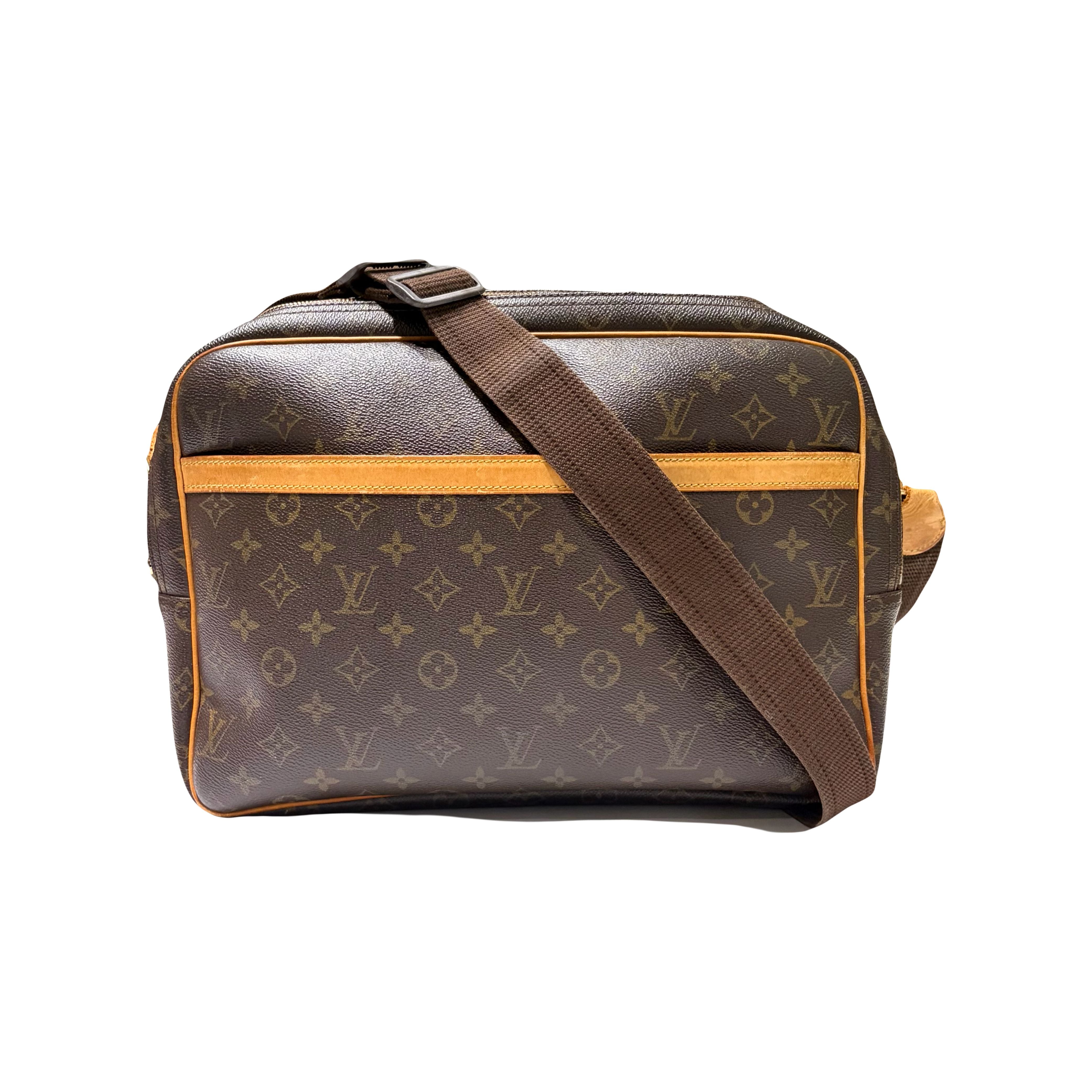 Louis Vuitton Monogram Reporter GM Brown Vintage