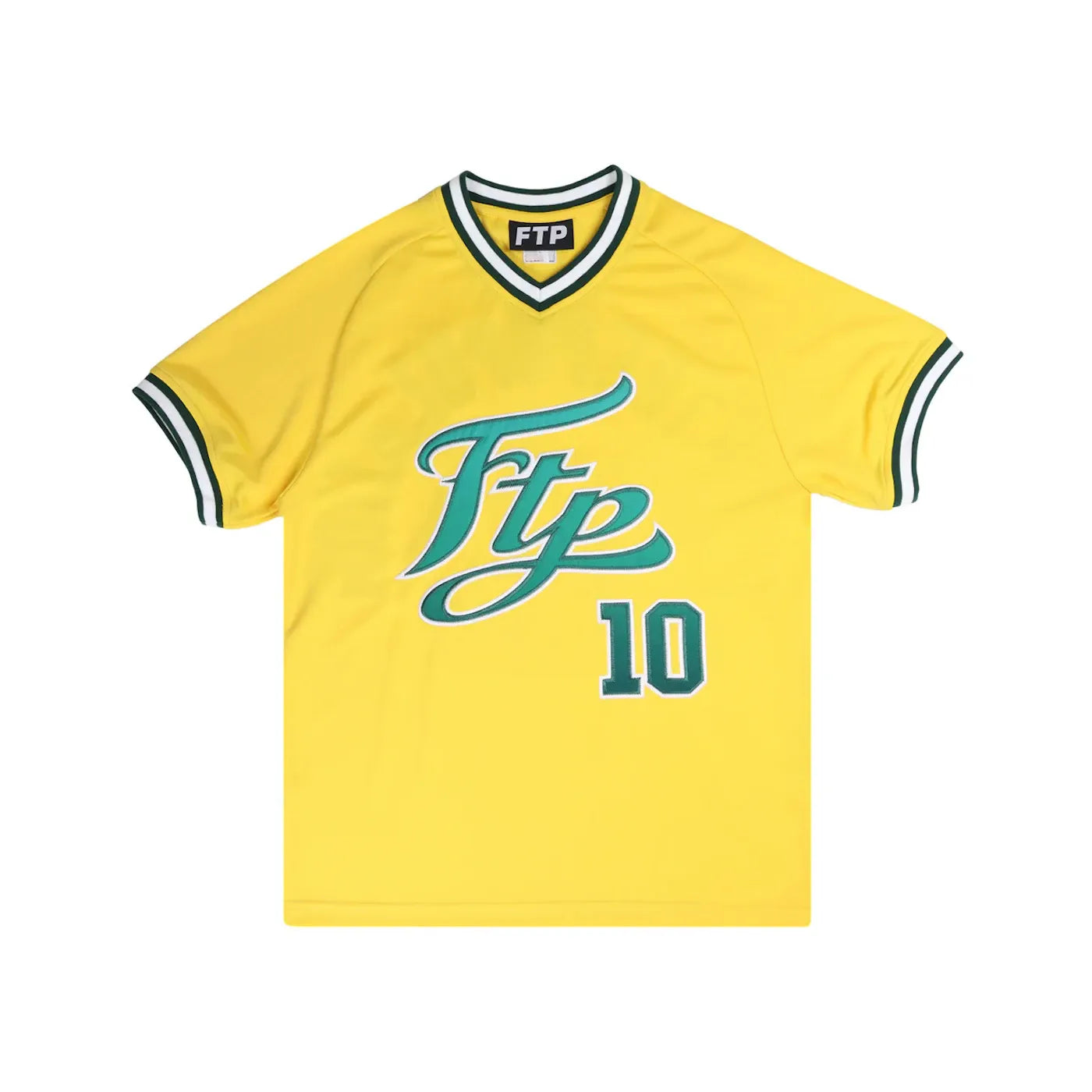 FTP Script Pullover Baseball Jersey Yellow