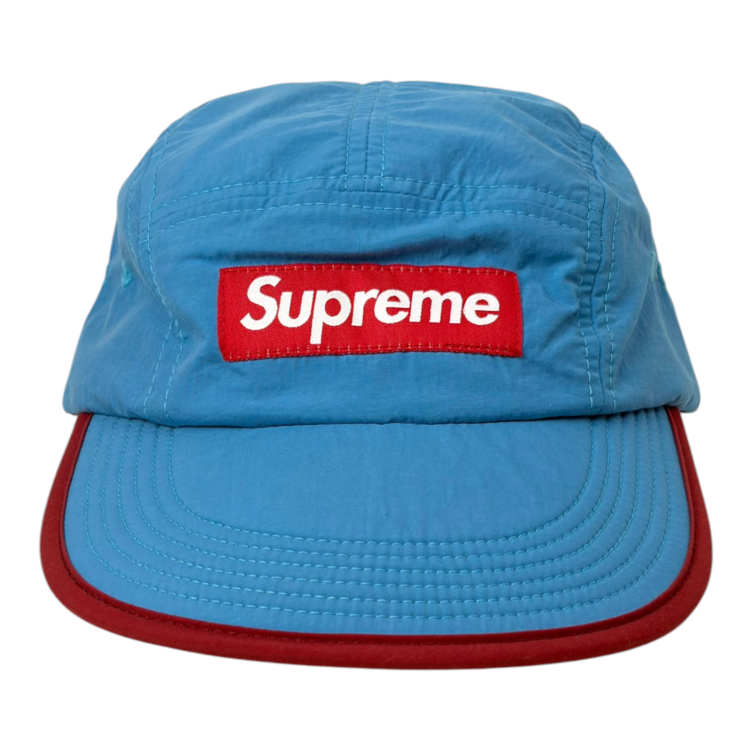 Supreme Nylon Soft Bill Camp Cap Blue