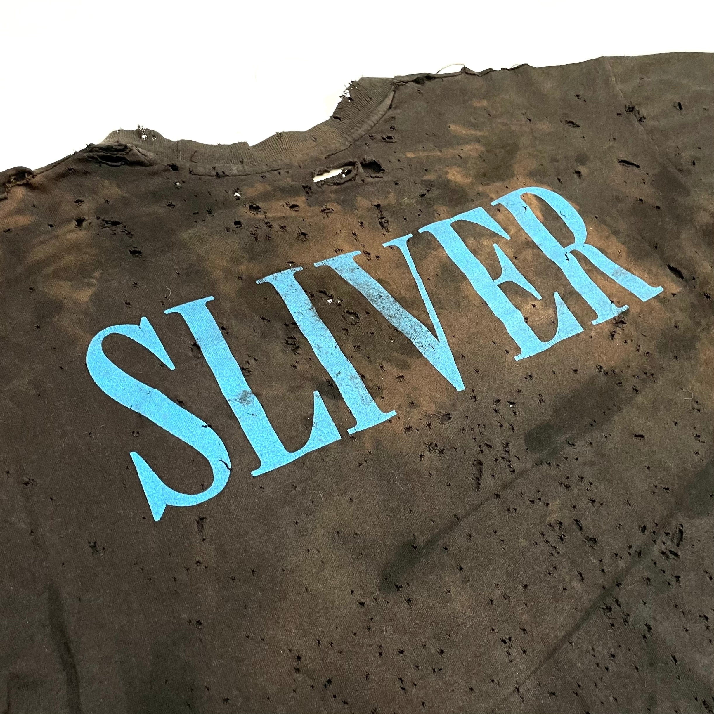 90's Nirvana Sliver Thrashed Tee Black