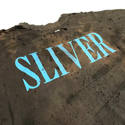 90's Nirvana Sliver Thrashed Tee Black