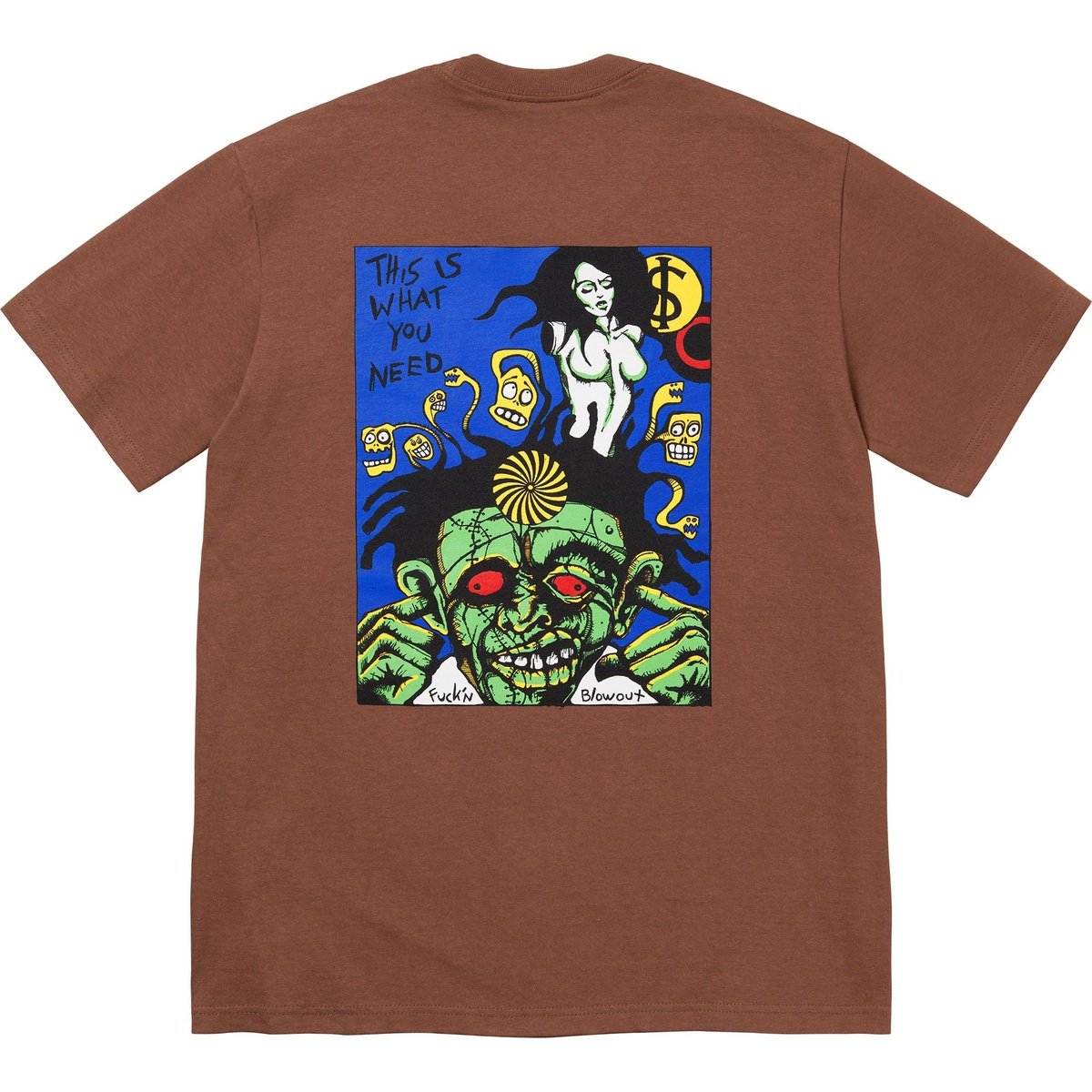 Supreme Fuckin Blowout Tee Brown