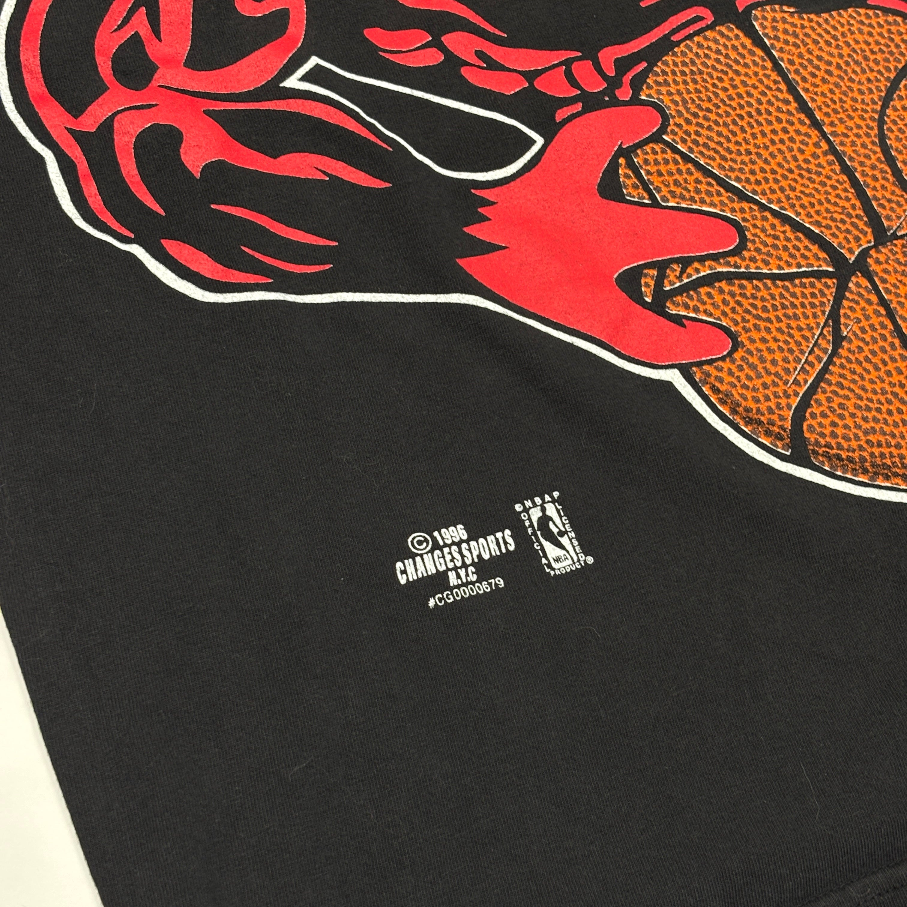 96' Chicago Bulls Record Breakin' Title Takin' Tee Black