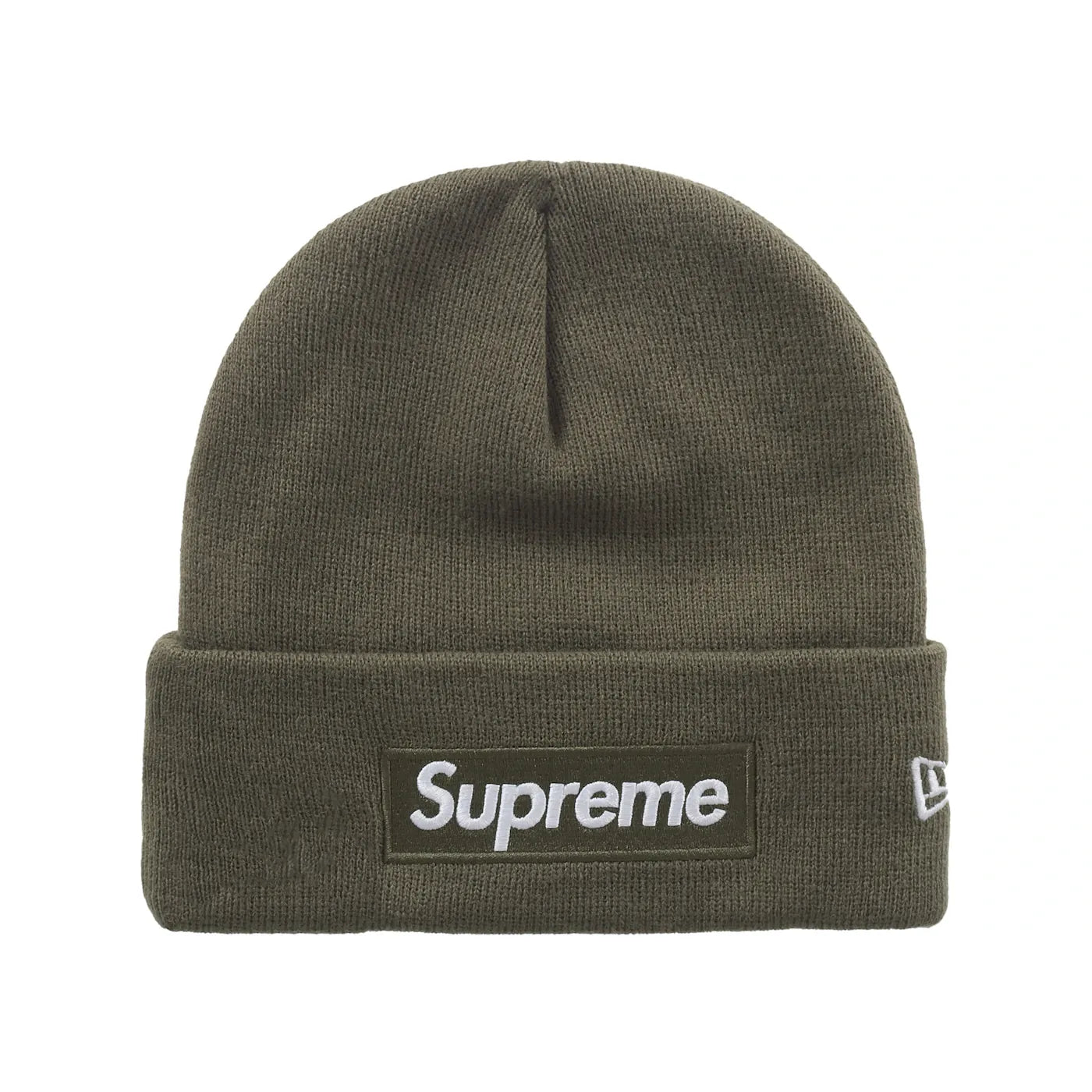 Supreme New Era Box Logo Beanie (FW25) Light Olive