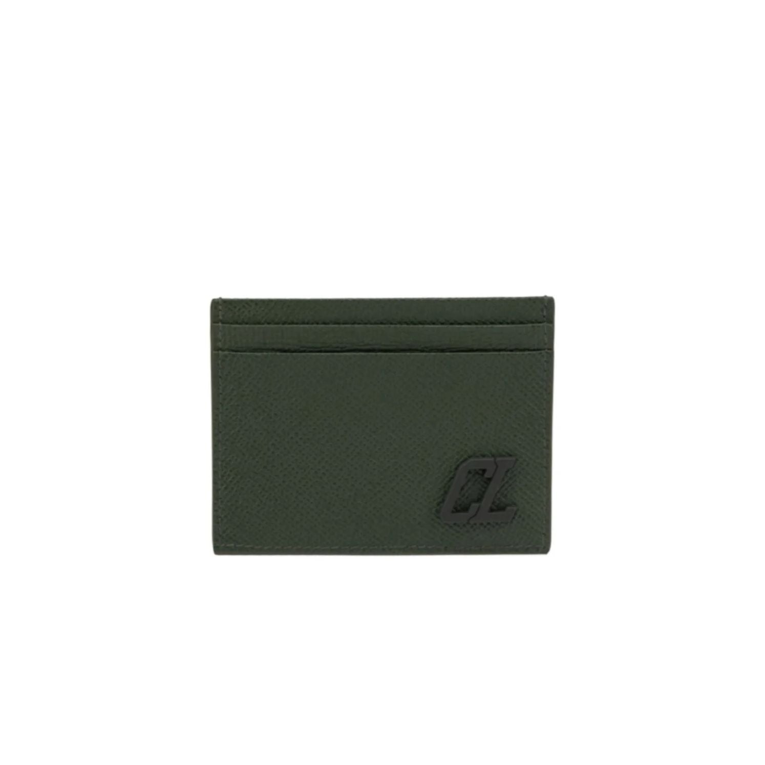 Christian Louboutin Groovy Calfskin Card Holder Green