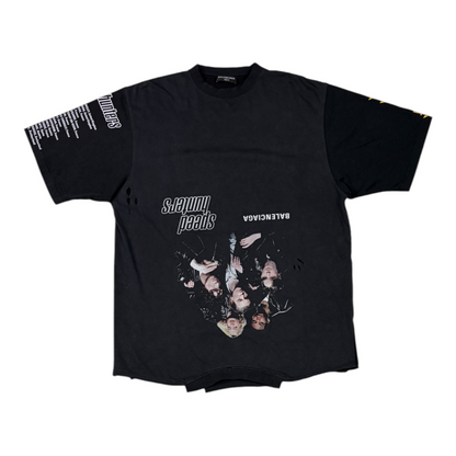 Balenciaga Speed Hunters Upside Down T-Shirt Oversized 'Black Faded'