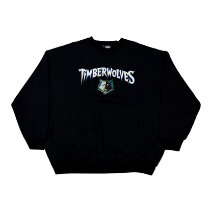 Y2K NBA Timberwolves Crewneck Black