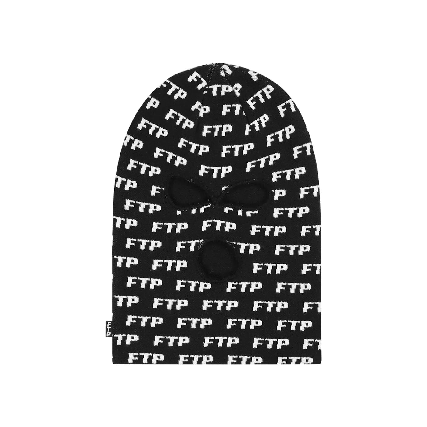 FTP Allover Logo Ski Mask Black