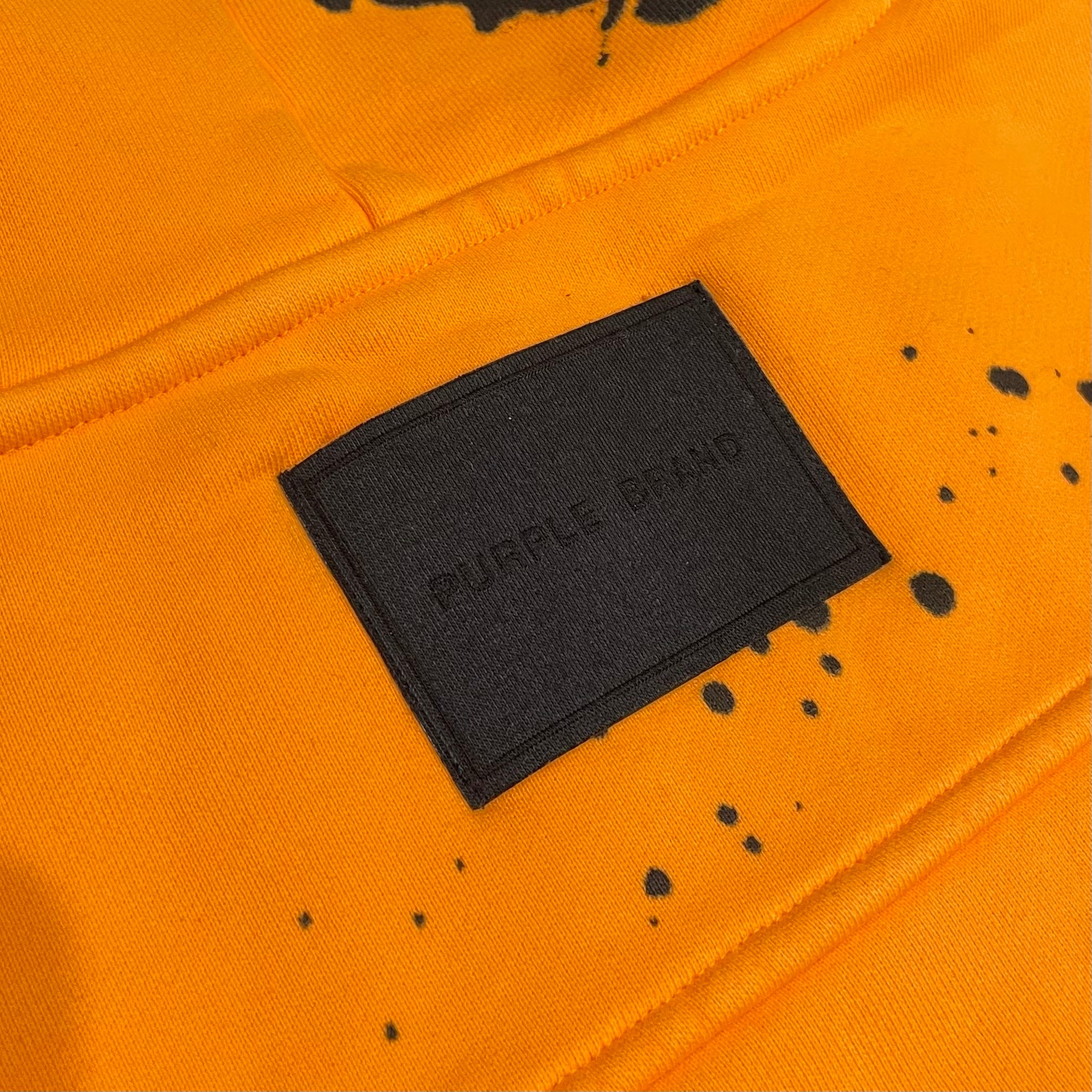 Purple Brand Paint Splatter Hoodie Orange