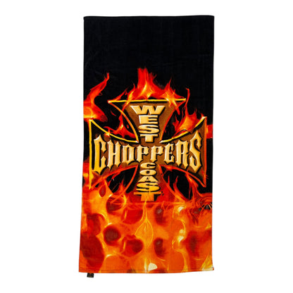 West Coast Choppers Beach Towel Orange/Black